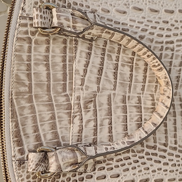 Brahmin White and Brown Shoulder Bag - Picture 3 of 7